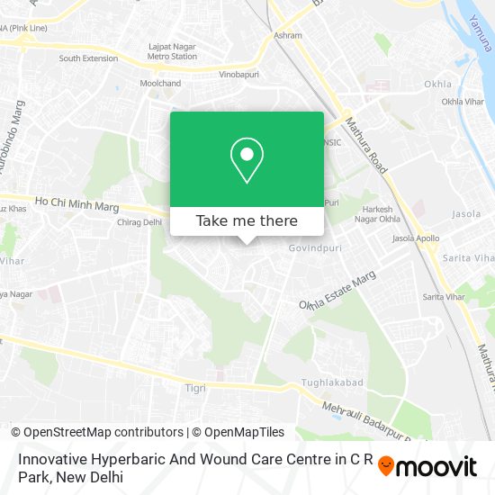 Innovative Hyperbaric And Wound Care Centre in C R Park map