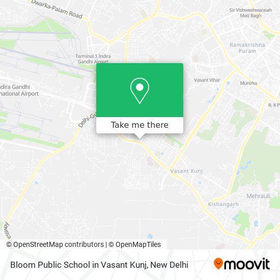Bloom Public School in Vasant Kunj map