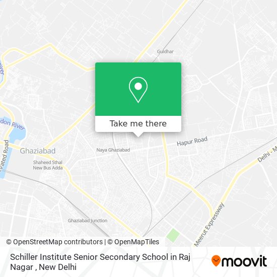 Schiller Institute Senior Secondary School in Raj Nagar map