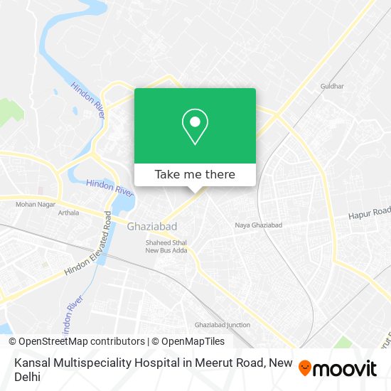 Kansal Multispeciality Hospital in Meerut Road map