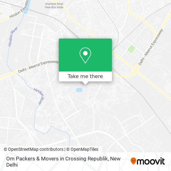 Om Packers & Movers in Crossing Republik map