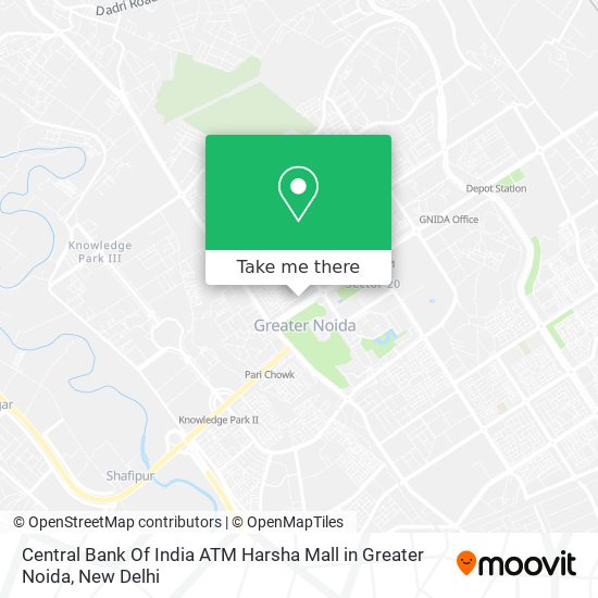 Central Bank Of India ATM Harsha Mall in Greater Noida map