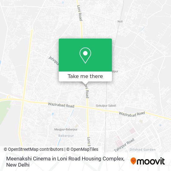 Meenakshi Cinema in Loni Road Housing Complex map