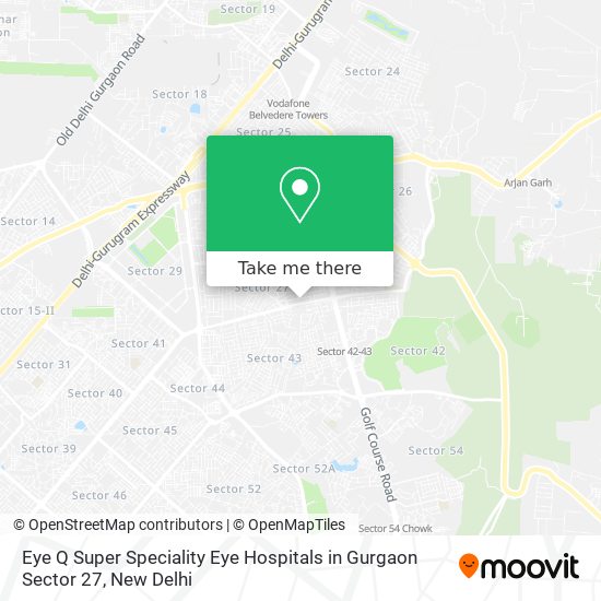 Eye Q Super Speciality Eye Hospitals in Gurgaon Sector 27 map