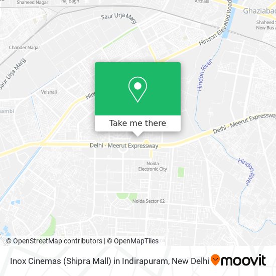 Inox Cinemas (Shipra Mall) in Indirapuram map