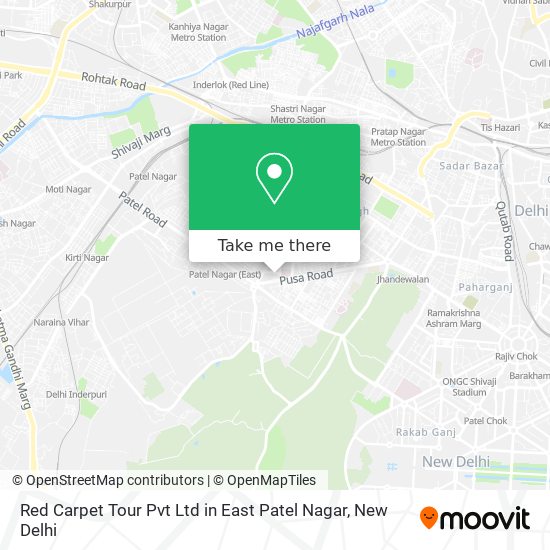 Red Carpet Tour Pvt Ltd in East Patel Nagar map