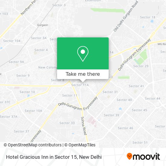 Hotel Gracious Inn in Sector 15 map