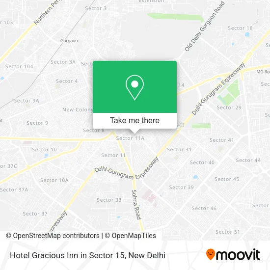 Hotel Gracious Inn in Sector 15 map