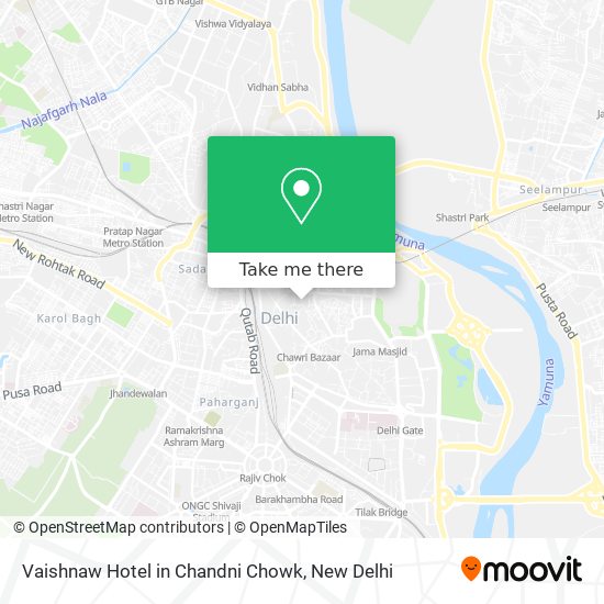 Vaishnaw Hotel in Chandni Chowk map