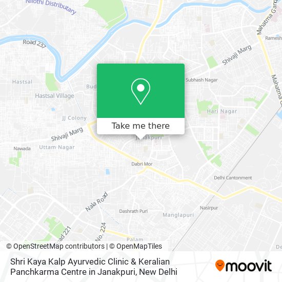 Shri Kaya Kalp Ayurvedic Clinic & Keralian Panchkarma Centre in Janakpuri map
