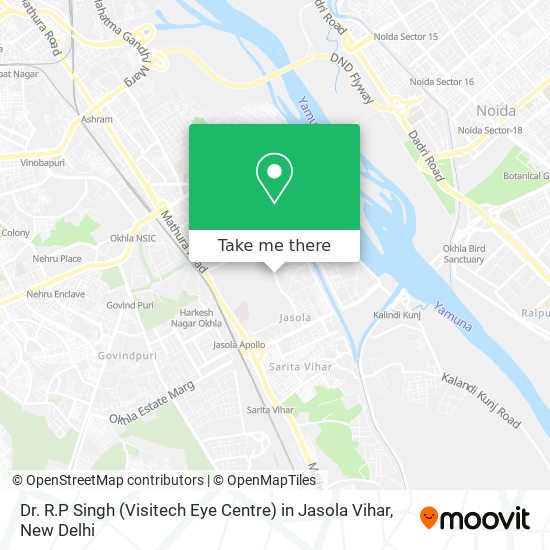 Dr. R.P Singh (Visitech Eye Centre) in Jasola Vihar map