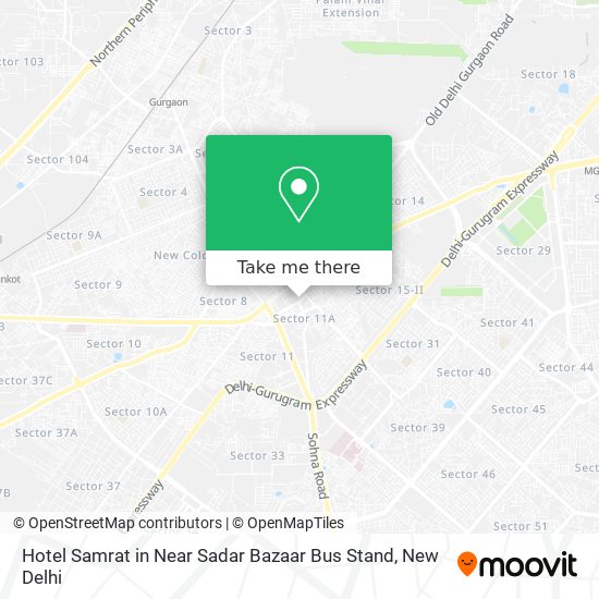 Hotel Samrat in Near Sadar Bazaar Bus Stand map
