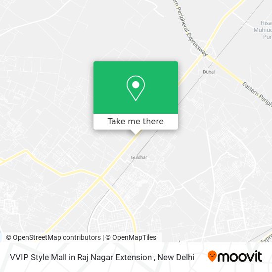 VVIP Style Mall in Raj Nagar Extension map
