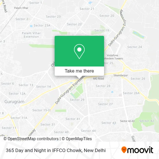 365 Day And Night in IFFCO Chowk map