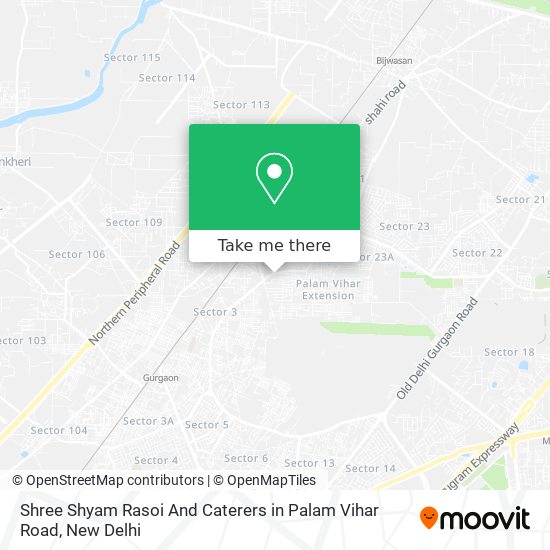 Shree Shyam Rasoi And Caterers in Palam Vihar Road map
