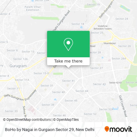 BoHo by Nagai in Gurgaon Sector 29 map
