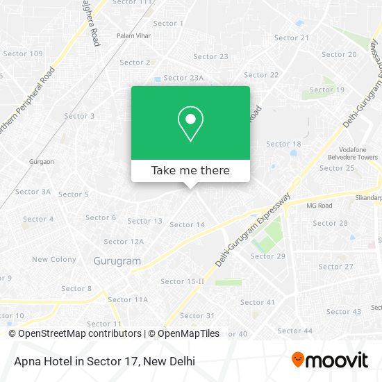 Apna Hotel in Sector 17 map