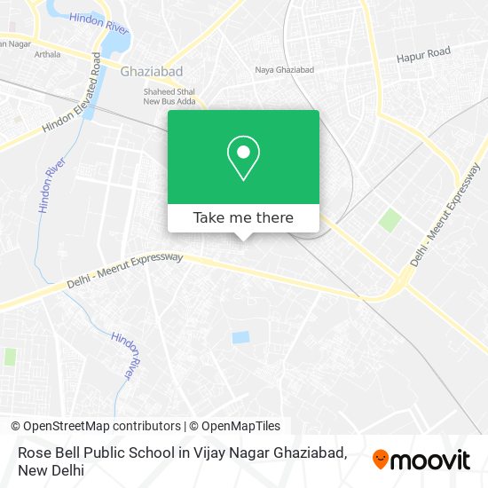 Rose Bell Public School in Vijay Nagar Ghaziabad map