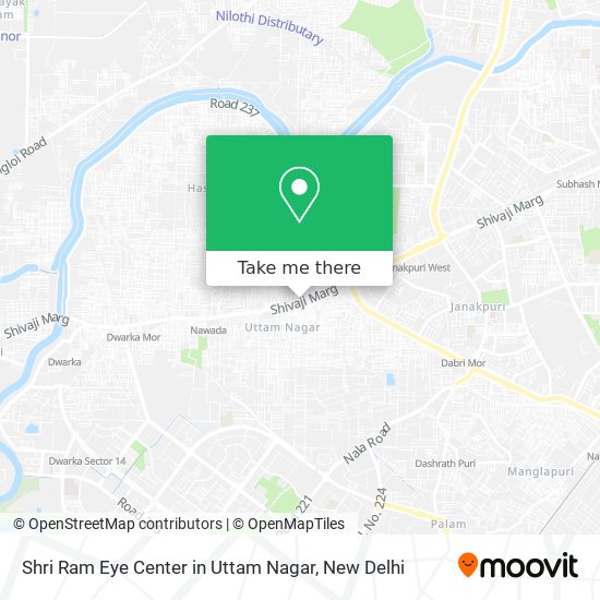Shri Ram Eye Center in Uttam Nagar map