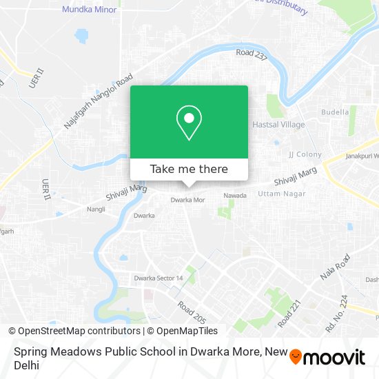 Spring Meadows Public School in Dwarka More map