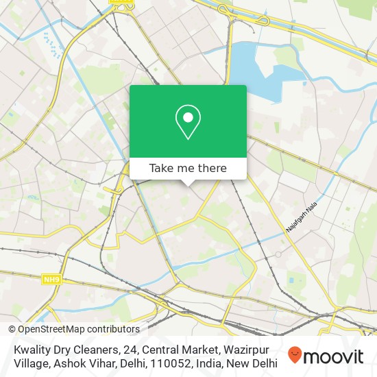 Kwality Dry Cleaners, 24, Central Market, Wazirpur Village, Ashok Vihar, Delhi, 110052, India map