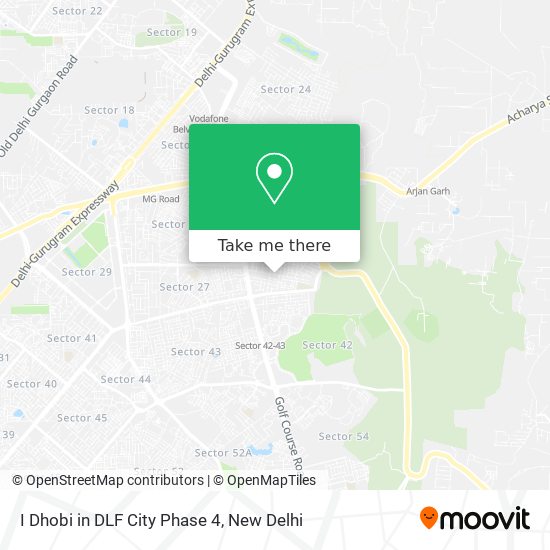 I Dhobi in DLF City Phase 4 map