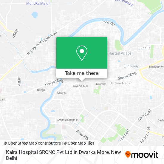 Kalra Hospital SRCNC Pvt Ltd in Dwarka More map