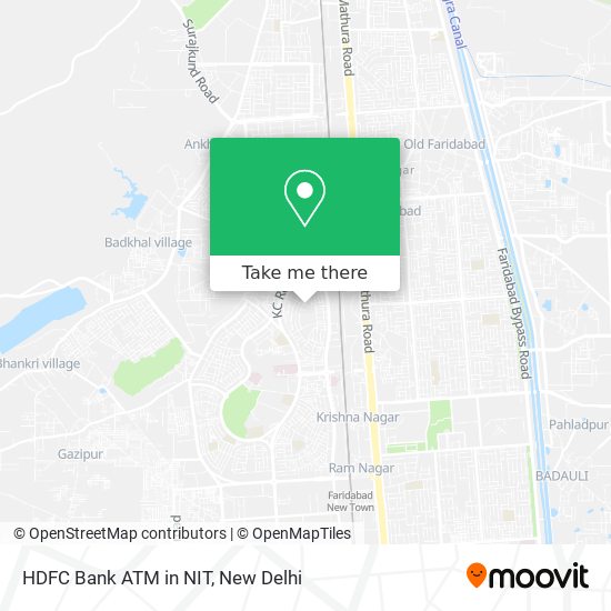 HDFC Bank ATM in NIT map