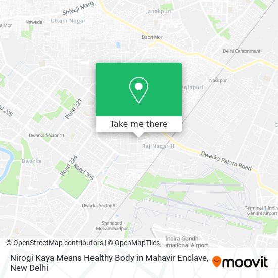 Nirogi Kaya Means Healthy Body in Mahavir Enclave map