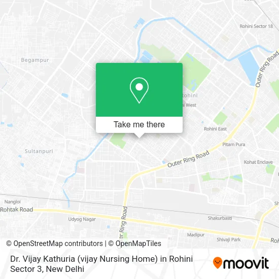 Dr. Vijay Kathuria (vijay Nursing Home) in Rohini Sector 3 map