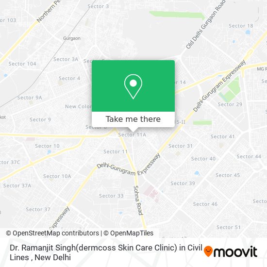 Dr. Ramanjit Singh(dermcoss Skin Care Clinic) in Civil Lines map