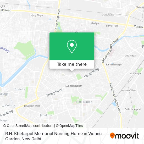 R.N. Khetarpal Memorial Nursing Home in Vishnu Garden map