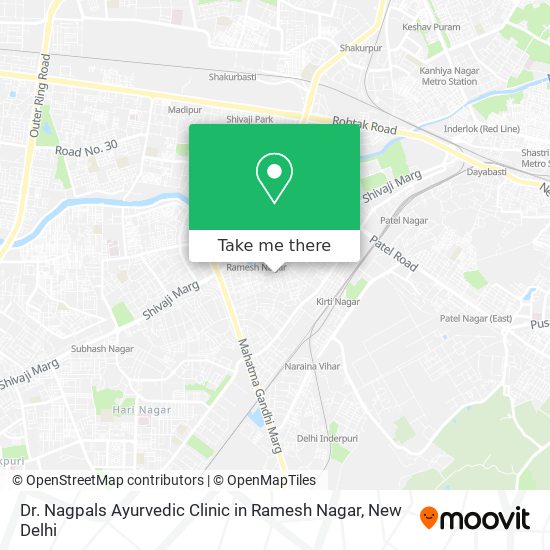 Dr. Nagpals Ayurvedic Clinic in Ramesh Nagar map