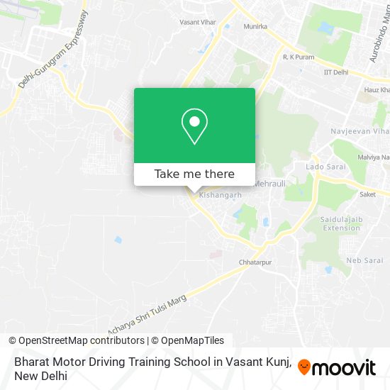 Bharat Motor Driving Training School in Vasant Kunj map