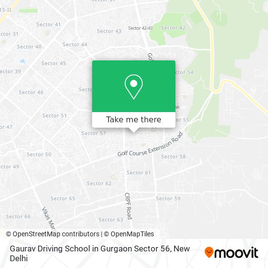 Gaurav Driving School in Gurgaon Sector 56 map