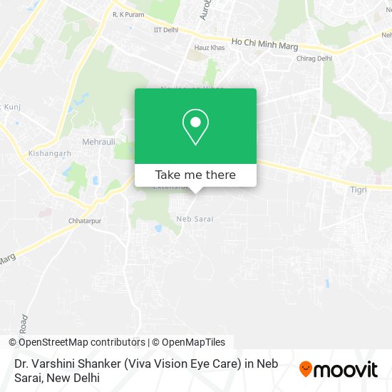 Dr. Varshini Shanker (Viva Vision Eye Care) in Neb Sarai map