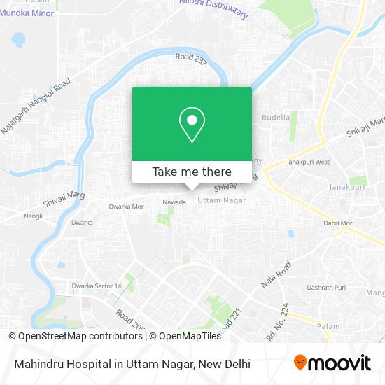 Mahindru Hospital in Uttam Nagar map
