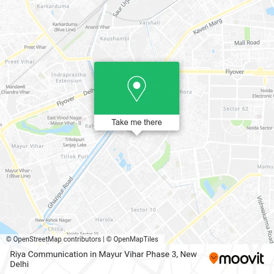 Riya Communication in Mayur Vihar Phase 3 map