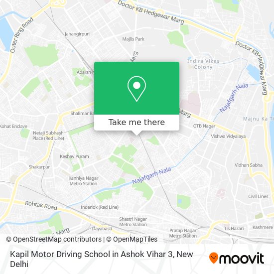 Kapil Motor Driving School in Ashok Vihar 3 map