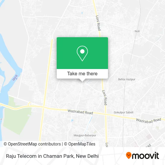 Raju Telecom in Chaman Park map