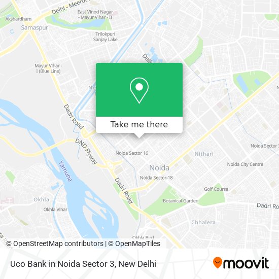 Uco Bank in Noida Sector 3 map