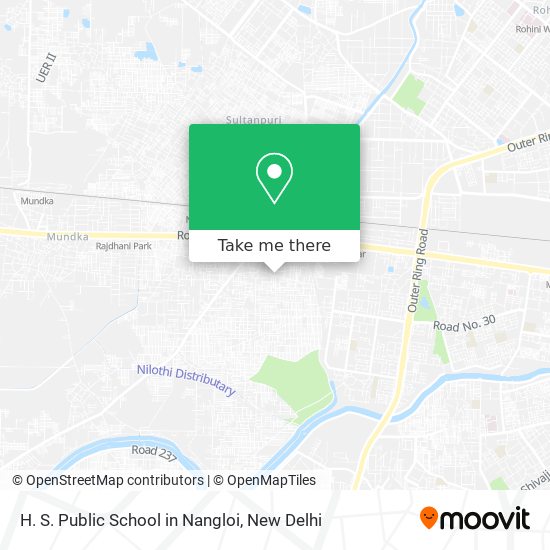 H. S. Public School in Nangloi map