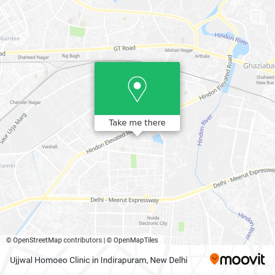 Ujjwal Homoeo Clinic in Indirapuram map
