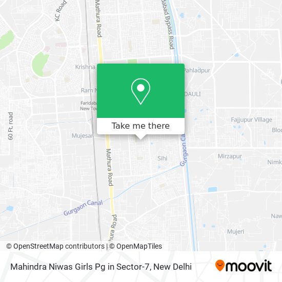 Mahindra Niwas Girls Pg in Sector-7 map