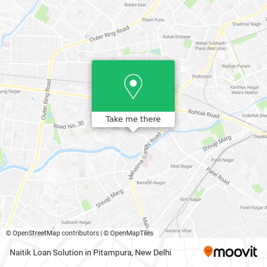 Naitik Loan Solution in Pitampura map