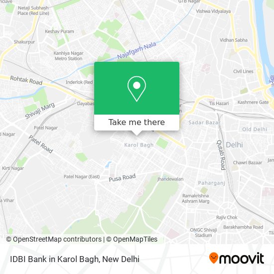 IDBI Bank in Karol Bagh map