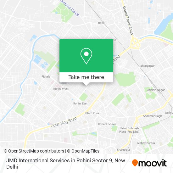 JMD International Services in Rohini Sector 9 map