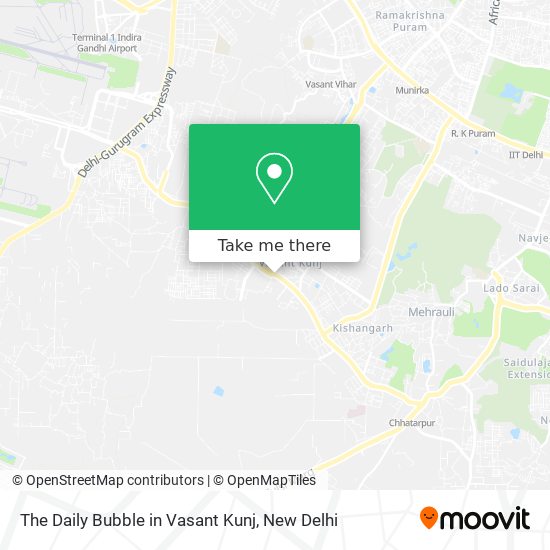 The Daily Bubble in Vasant Kunj map
