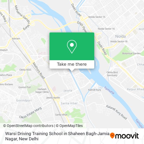Warsi Driving Training School in Shaheen Bagh-Jamia Nagar map