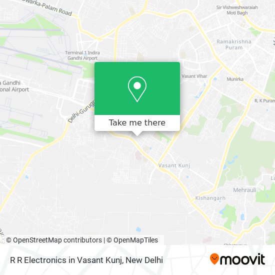 R R Electronics in Vasant Kunj map